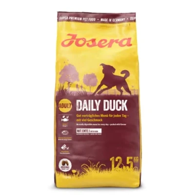 Abbildung von Josera DailyDuck (1 x 12,5 kg) Glutenfreies Hundefutter mit Ente Super Premium Trockenfutter für ausgewachsene Hunde 1er Pack