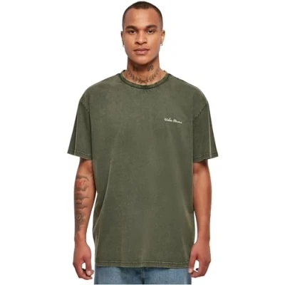 Abbildung von Urban Classics Small Embroidery Tshirt basic, Herren, Größe: Medium, Bottlegreen