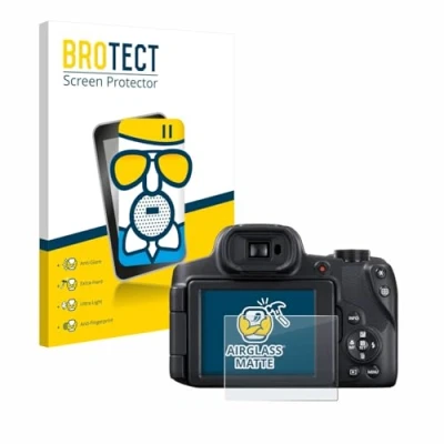 Abbildung von BROTECT Entspiegelungs Schutzglas für Canon PowerShot SX70 HS Schutz Folie Panzerfolie Glas Matt [Extrem Kratzfest 9H, Anti Reflex, Fingerprint]