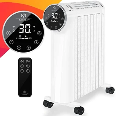 Abbildung von KESSER Ölradiator, 2500 W, Ölradiator 2500W Elektrische Heizung Heizkörper Elektroheizung