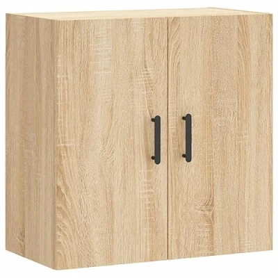 Abbildung von vidaXL Wandschrank, Hängeschrank mit viel Stauraum, Wandmontage Badschrank Medizinschrank, Aufbewahrungsschrank für Wohnzimmer, Sonoma Eiche Holzwerkstoff