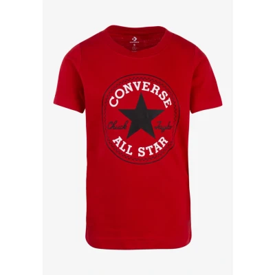 Abbildung von Converse CORE Chuck Patch TEE Tshirt print für Kinder, Größe: 163/175, Enamel red