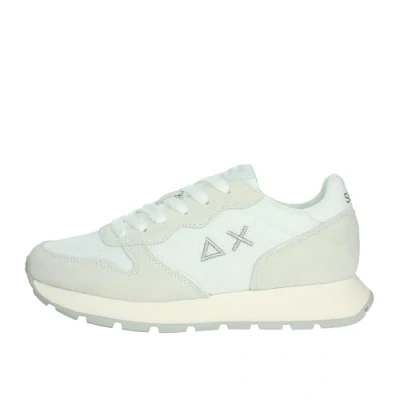 Abbildung von SUN68 Unisex Ally Glitter Textile Sneaker, Bianco, 38 EU