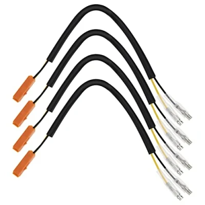 Abbildung von Be In Your Mind 4X Blinker Verkabelung Adapter Kompatibel mit Kawasaki Stecker Motorrad Kabel ca. 22,5cm / 8,86inch