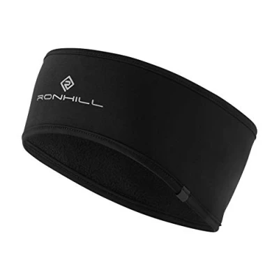 Abbildung von Ronhill Unisex Windblock Stirnband, komplett schwarz, M L UK