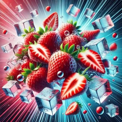 Abbildung von Erdbeere Strawberry Ice Aroma Konzentrat Vegan Sasami 10ml