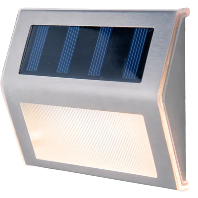Abbildung von näve LED Solarleuchte &quot;Outoor Lights&quot;, 1 flammig, 4er Solarleuchten,incl. 5x LED&#039;s / 0,06W, metall blank, warmweiß