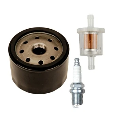 Abbildung von Carkio Ölfilter mit 493629 Kraftstofffilter Ersatz Compatible with Briggs &amp; Stratton 492056 492932 492932S 695396 696854 795890 842921 4154