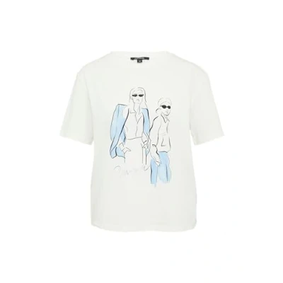 Abbildung von Comma Kurzarmshirt T Shirt im Relaxed Fit mit Frontprint