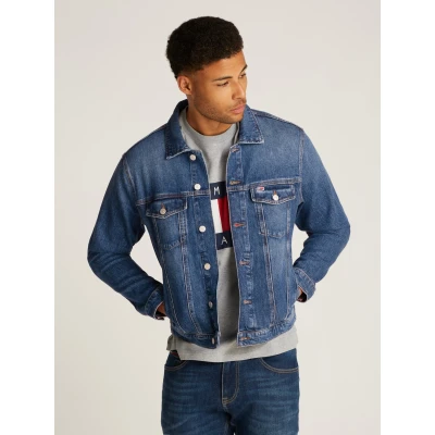 Abbildung von Tommy Jeans RYAN Jeansjacke, Herren, Größe: 52, Denim dark
