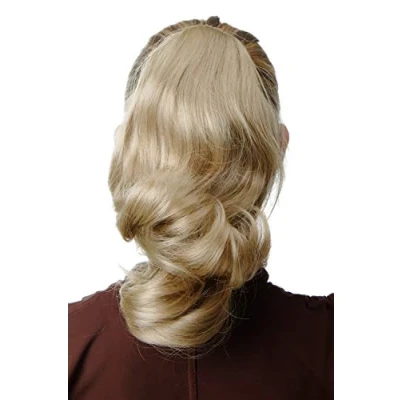 Abbildung von WIG ME UP SA04 202 Haarteil Zopf Pferdeschwanz wellig voluminös Hellblond Blond 30 cm