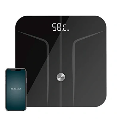 Abbildung von Cecotec Badezimmerwaage Surface Precision 9750 Smart Healthy. Bioimpedanzfunktion, Bluetooth Konnektivität, 10 Parameter, Oberfläche aus gehärtetem Glas