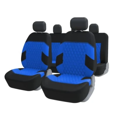 Abbildung von TOYOUN Autositzbezüge Universal Set Blau Auto Sitzbezüge Komplettset Sitzschoner/Schonbezüge Universell passende Auto, 2 Vordersitzbezüge, 1 Rücksitzbezug