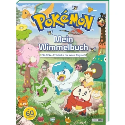 Abbildung von Pokémon: Mein Wimmelbuch: Paldea Entdecke die neue Region!: Wimmelbuch mit 60 Stickern: 4 Stickerseiten