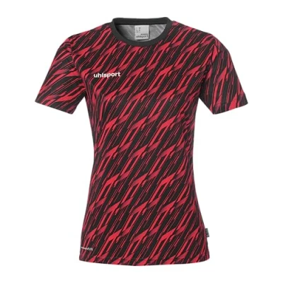 Abbildung von uhlsport Tshirt print, Damen, Größe: XXL, Schwarz rot
