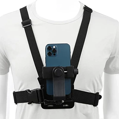 Abbildung von PellKing Handy Brustgurt Halterung, Clip, Action Kamera, POV für Samsung iPhone Plus etc