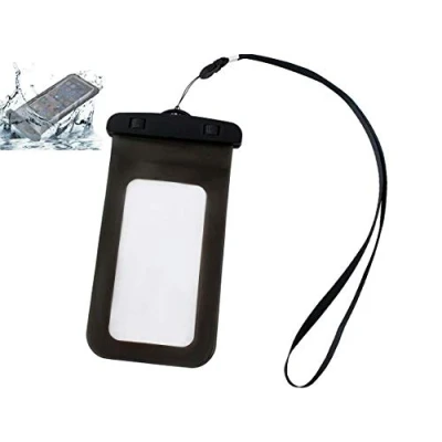 Abbildung von ISO TRADE wasserdichte Handy Schutzhülle Schutz vor Wasser Staub Schmutz Outdoor Aktivitäteten Schwarz 2347