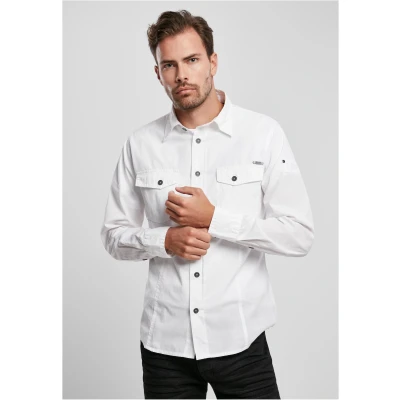 Abbildung von Brandit SLIM FIT Hemd, Herren, Größe: Large, White