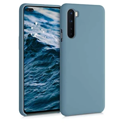 Abbildung von kwmobile Hülle kompatibel mit OnePlus Nord Silikon Handy Case Handyhülle weiche Oberfläche kabelloses Laden Antique Stone