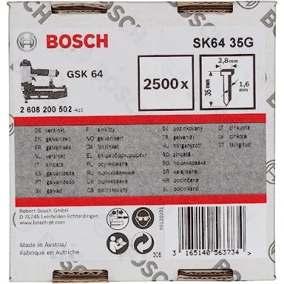 Abbildung von Bosch DYKKERT 1,6/16G 35MM 2500 STK