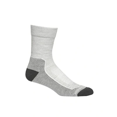 Abbildung von Icebreaker Merino Damen Hike+ Light Crew Socke, Blizzard Heather, Größe L