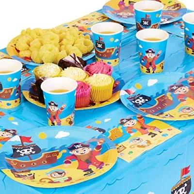 Abbildung von Baker Ross FX640 Piratengeschirr Party Packung mit 25 Stück, Set für Kinderpartys