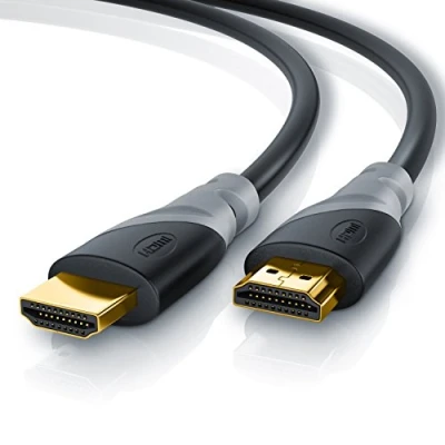 Abbildung von CSL 8K / 4K HDMI Kabel 2.1/2.0 3m @ 60Hz 120Hz 48 Gbit/s 3D Ultra High Speed mit Ethernet TV Blu ray PS5 Xbox Series X Switch schwarz 3 Meter
