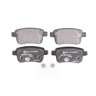 Abbildung von HELLA PAGID Bremsbeläge hinten nicht für Verschleißwarnanzeiger vorbereitet vier pro Set T2238 u.a. MERCEDES BENZ 8DB 355 020 641