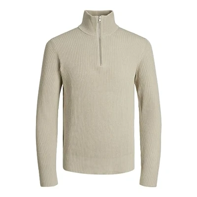 Abbildung von Jack &amp; Jones Jprccperfect HALF ZIP SN Strickpullover, Herren, Größe: XL, Island fossil
