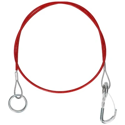 Abbildung von Abreißseil 1m Anhänger mit Ring und Karabiner Abrissseil Bremsseil Wohnwagen AHK