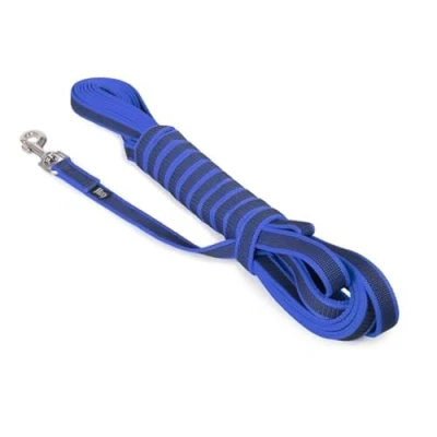 Abbildung von Julius K9 C&amp;amp G Schnur, blau/grau 20mm/10m mit Handgriff