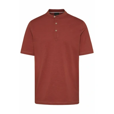 Abbildung von bugatti Henley Tshirt basic, Herren, Größe: Medium, Rost