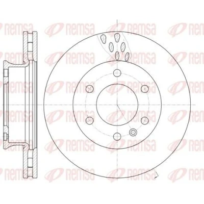Abbildung von REMSA 61034.10 Bremsscheibe Vorderachse 300, 300 28 6 Belüftet MERCEDES BENZ: Sprinter 3.5 T Kastenwagen, 3 Kastenwagen