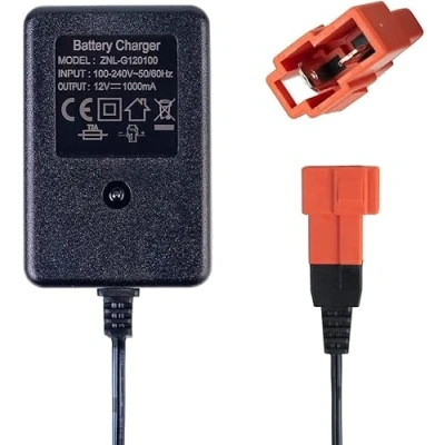 Abbildung von 12 Volt Batterieladegerät für Aufsitzspielzeug 12V Kinder Aufsitzauto Ladegerät, Elektroauto Batterie Stromadapter Vierkantstecker