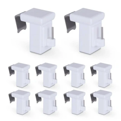 Abbildung von Gardinenstangenhalter Klemmfix Basic, Bestlivings, für Fensterrahmenstärke 10 27mm, (10 St), Klemmträger Vitragestangen, ohne Bohren Schrauben, Gardinenstange