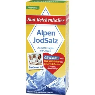 Abbildung von Bad Reichenhaller Jodsalz mit Fluor, 12er Pack (12 x 500 g Packung)