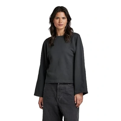 Abbildung von G Star Adjustable Sleeve Cropped SW Langarmshirt, Damen, Größe: Medium, Cloack