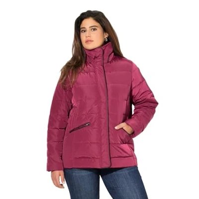 Abbildung von Ulla Popken Steppjacke mit leichter Wattierung Stehkragen
