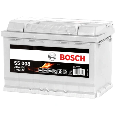 Abbildung von BOSCH S5 0 092 S50 080 Batterie 12V 77Ah 780A B13 MERCEDES BENZ: B Klasse, C Klasse Limousine, SLK, BMW: 3 Coupe, Compact