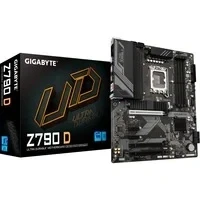 Abbildung von Gigabyte Z790 D Motherboard Unterstützt Intel Core 14th Gen CPUs, 12+1+1 Phasen Digital VRM, bis zu 7600MHz DDR5 (OC), 3xPCIe 4.0 M.2, 2.5GbE LAN, USB 3.2 2