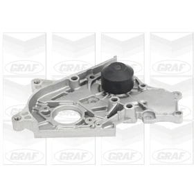 Abbildung von GRAF PA714 Wasserpumpe mit Dichtung mechanisch Stahlblech 62 für Zahnriementrieb TOYOTA: Corolla VIII Liftback, Camry I Avensis Kombi
