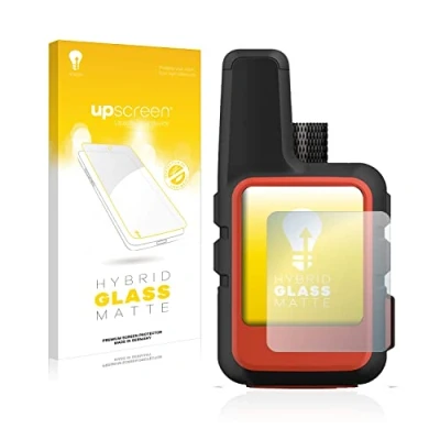 Abbildung von upscreen Entspiegelungs Schutzglas für Garmin inReach Mini 2 Schutzfolie Matt, Glas Folie [mattierend, 9H Panzerschutz, Anti Fingerprint]
