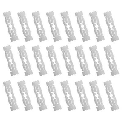 Abbildung von Be In Your Mind 50 Stück Auto Dach Dachrinne Formteil Clips Befestigung Klammern Halterungen Tür Trim Strips Fasteners 191853733A Weiß Kunststoff