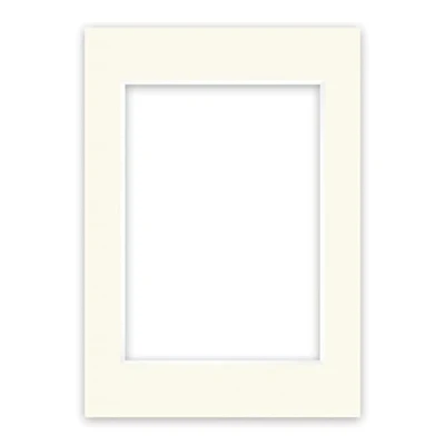Abbildung von nielsen Conservation Passepartout Karton 1,5 mm Außenformat 29,7x42 cm (DIN A3) für Bildformat 21x29,7 A4) Elfenbeinweiß (Creme weiß) Glatte Oberfläche
