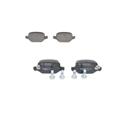 Abbildung von BOSCH 0 986 494 934 Bremsbelagsatz Low Metallic mit akustischer Verschleißwarnung Schrauben Zubehör FIAT: 500L
