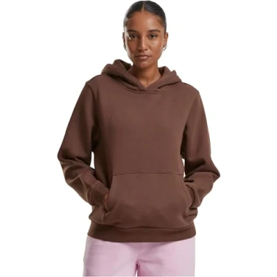 Abbildung von Urban Classics Fluffy Kapuzenpullover, Damen, Größe: 4XL, Chocolatebrown