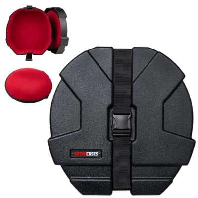 Abbildung von Gator Cases Grooves Roto Snare Case 14&#039;&#039;x6,5&#039;&#039;, besonders strapazierfähig, langlebig, witterungsbeständig, schwarz (GPC1465SD)