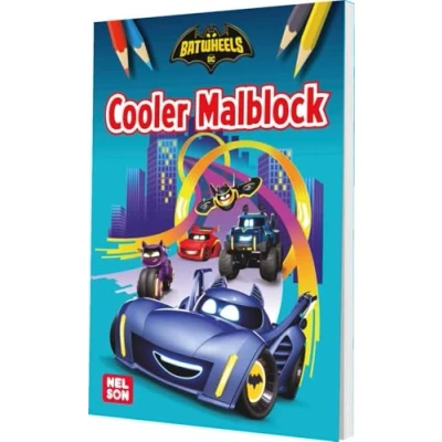 Abbildung von DC Batwheels: Cooler Malblock: Ausmalbilder mit Fahrzeugen und Superhelden ab 4 Jahren (DC Universum)