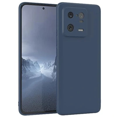 Abbildung von EAZY Case Silikonhülle für Xiaomi 13 Pro Hülle Silikon Blau weich stoßfeste Handyhülle Schutzhülle mit Kameraschutz Dünn Premium Schutz Cover TPU Phone Bumper in Dunkelblau