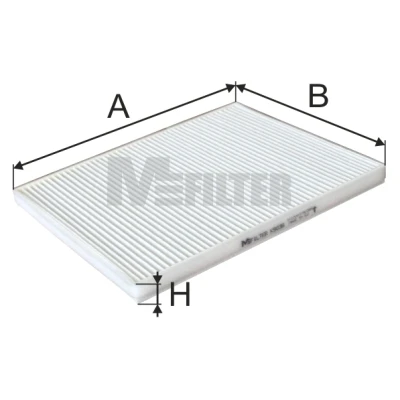 Abbildung von Filter, Innenraumluft MFILTER K 9038